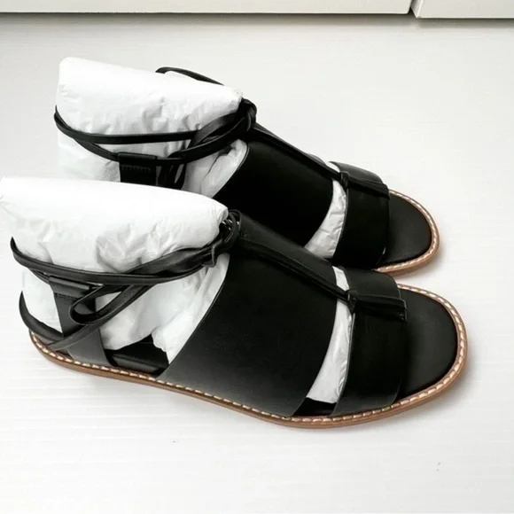 Vince womens black ankle wrap forester sandal size 7M - Picture 9 of 11